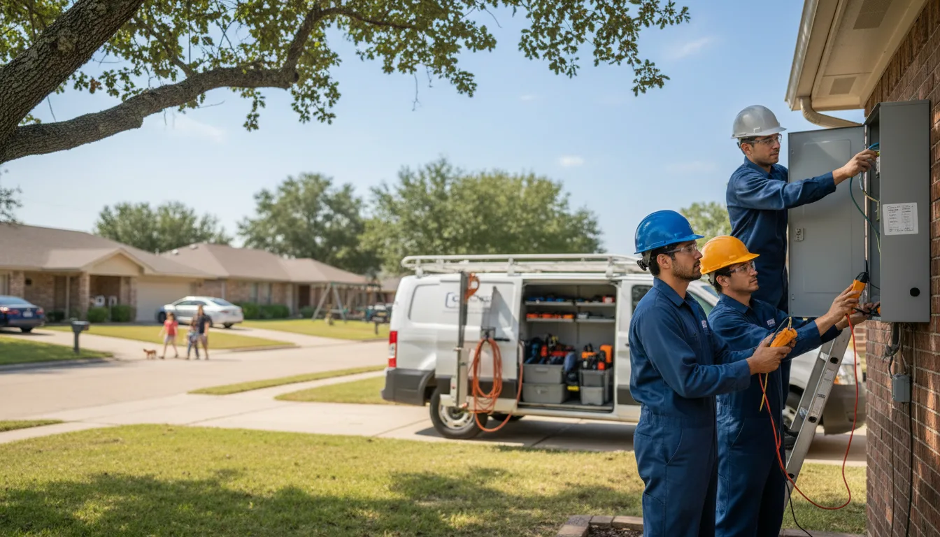 Certified electrician providing emergency electrical services in Falfurrias, TX